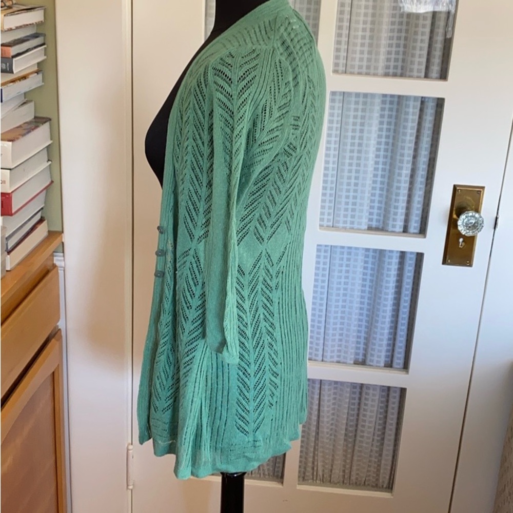 Beautiful and Unique Anthro Cardigan - Picture 3 of 7